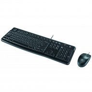 Keyboard+mouse Logitech Desktop MK120 Black ( USB, keyboard: waterproof,  mouse: optical, 1000dpi, 3btn+Scroll) Retail , 